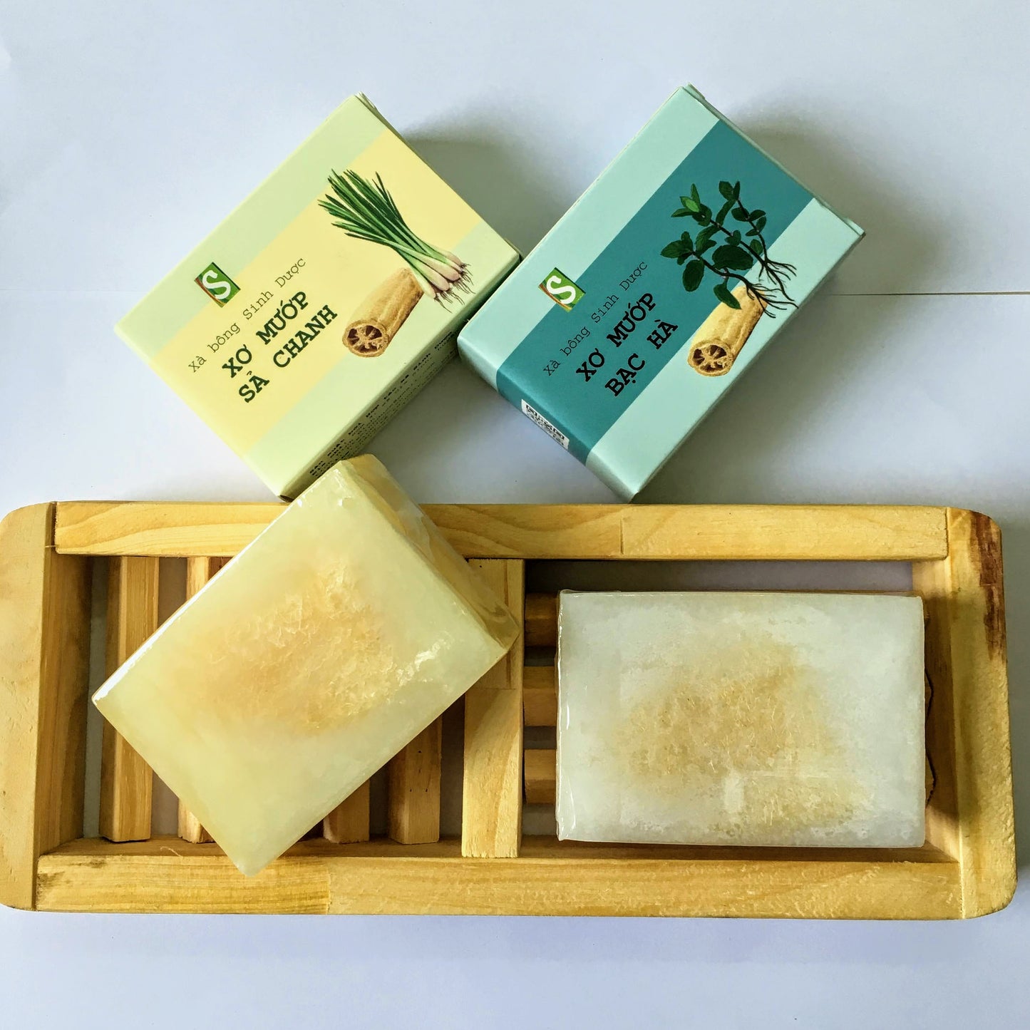 Vinxie Natural Loofah Soap – Exfoliating Coconut & Olive Cleanser